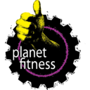 Logo společnosti Planet Fitness