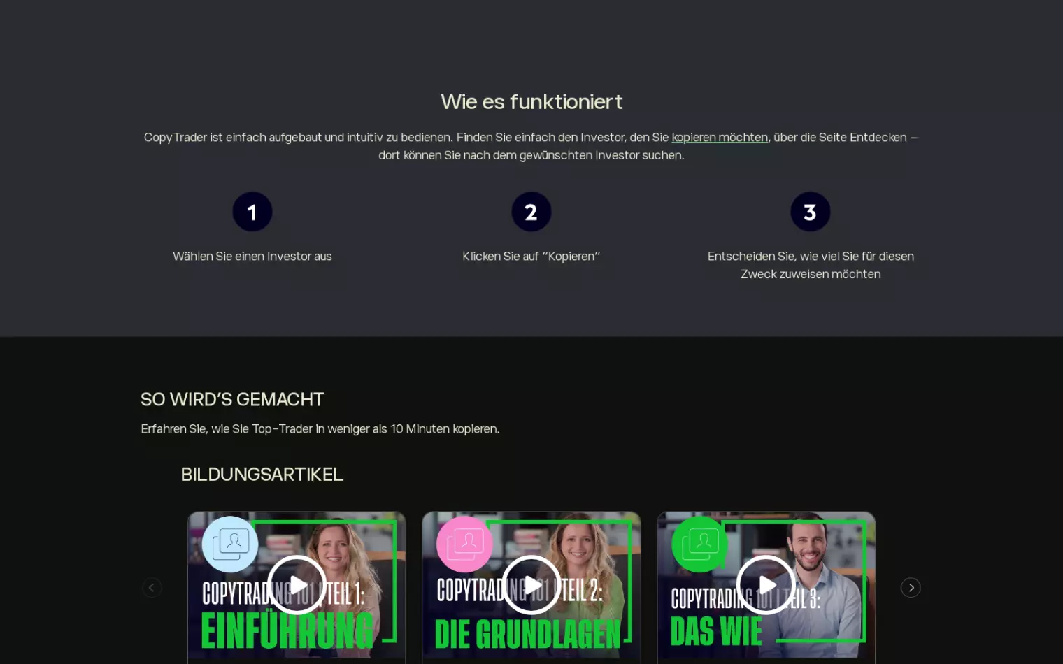 eToro CopyTrading – automatisches Kopieren der Trades erfolgreicher Investoren eToro CopyTrading – automatisches Kopieren der Trades erfolgreicher Investoren