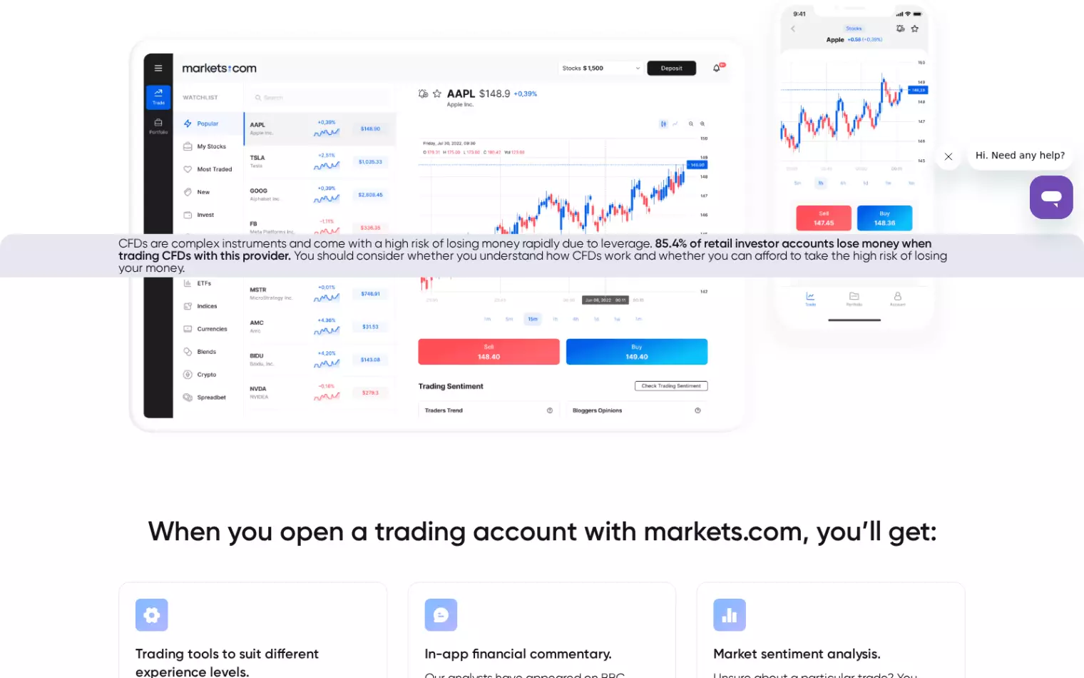 Markets.com – Plateforme de trading Markets.com – Plateforme de trading