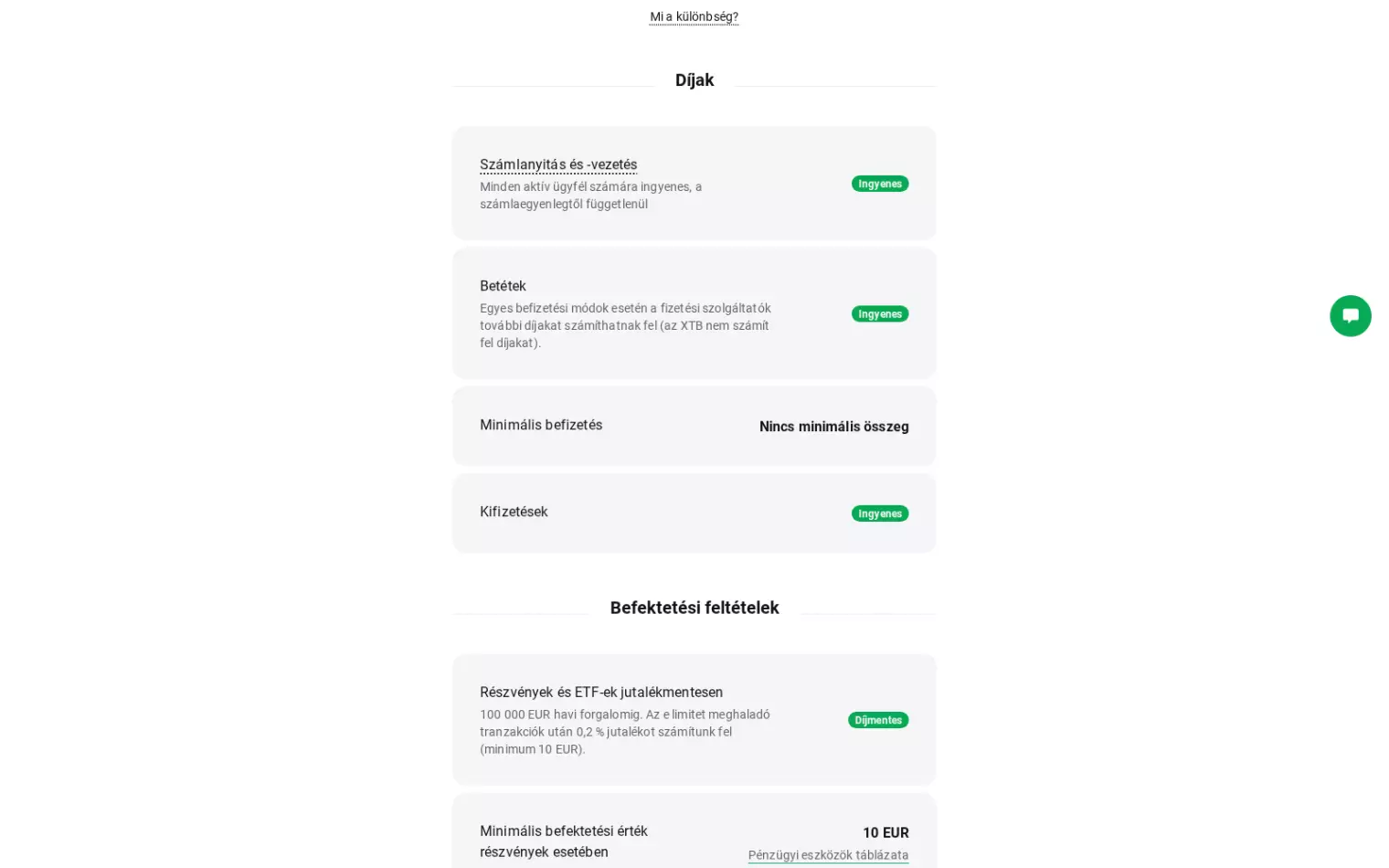 XTB díjak – a számlavezetés, be- és kifizetések, valamint a minimális befizetés költségeinek áttekintése