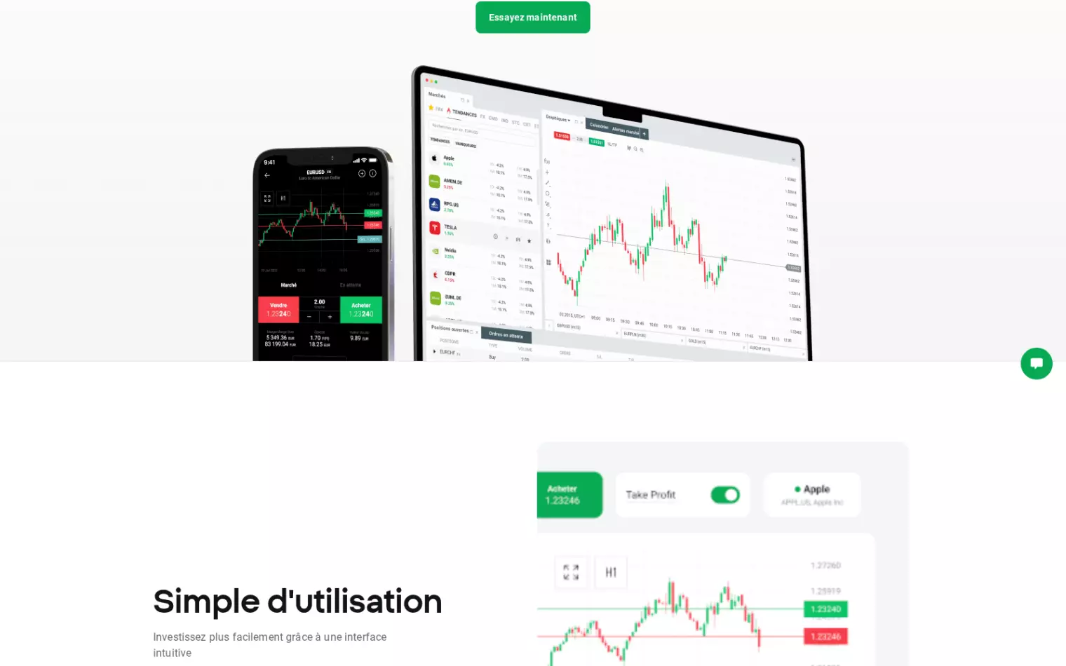 XTB xStation 5 – plateforme de trading avec graphique et liste de marchés sur ordinateur et application mobile XTB xStation 5 – plateforme de trading avec graphique et liste de marchés sur ordinateur et application mobile