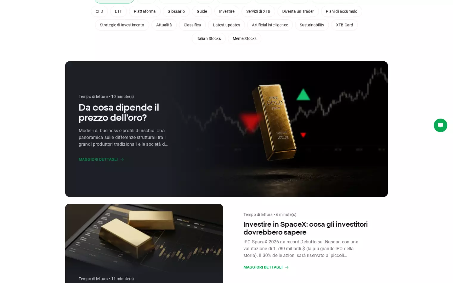 Formazione XTB – schede di corsi e articoli su trading e investimenti Formazione XTB – schede di corsi e articoli su trading e investimenti