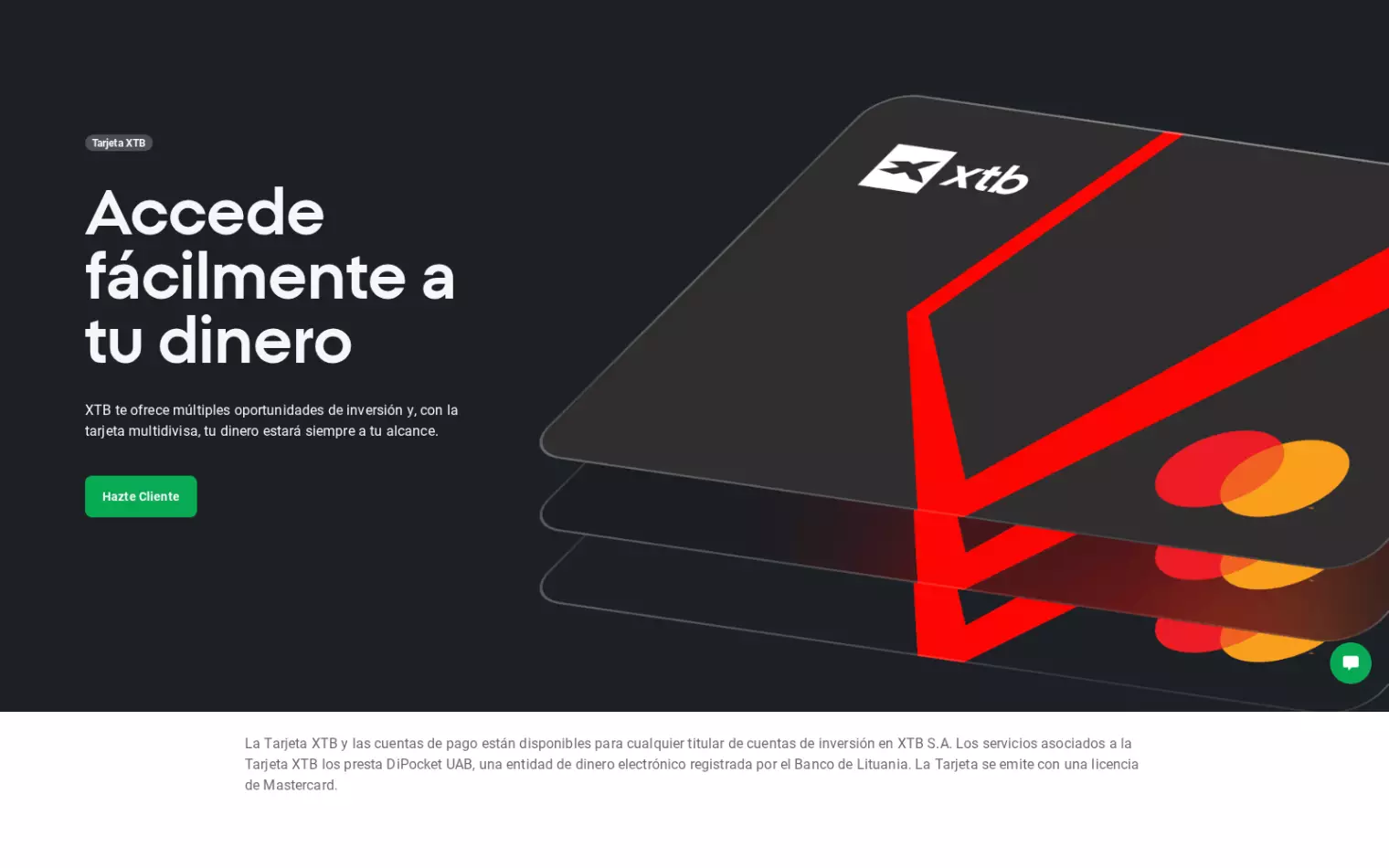 Tarjeta multidivisa XTB – tarjeta de pago Mastercard con acceso a fondos en varias divisas Tarjeta multidivisa XTB – tarjeta de pago Mastercard con acceso a fondos en varias divisas