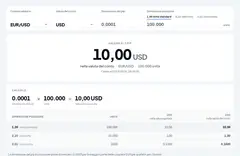 Calcolatore del valore del pip