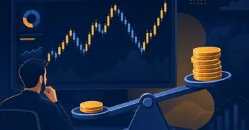 Brokeři pro CFD — obchodní platforma s grafem a finanční pákou, redakční ilustrace