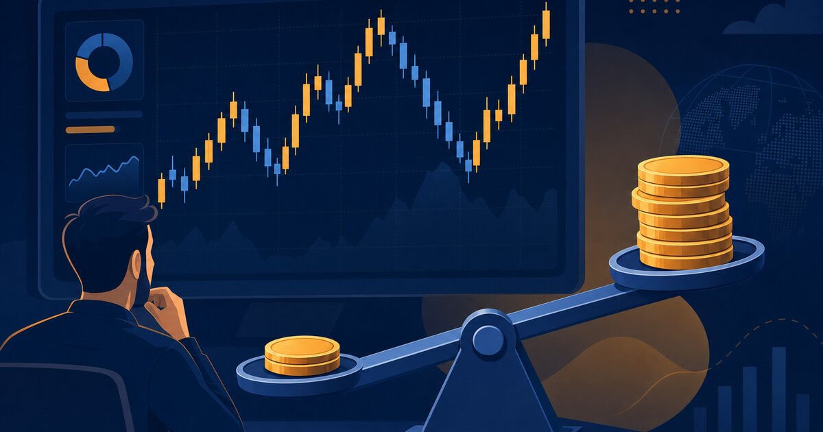 Brokeři pro CFD — obchodní platforma s grafem a finanční pákou, redakční ilustrace