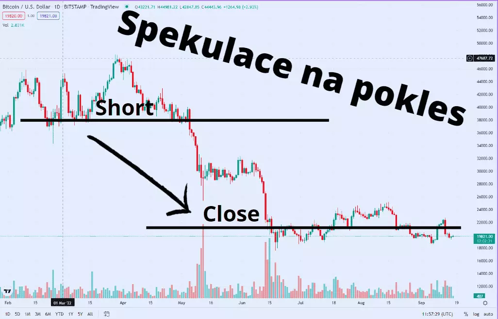 Spekulace na pokles