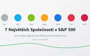 7 firem, které mají největší zastoupení v indexu S&P 500