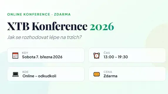 XTB Online Trading Konference 2026: co, kdy a proč se přihlásit?