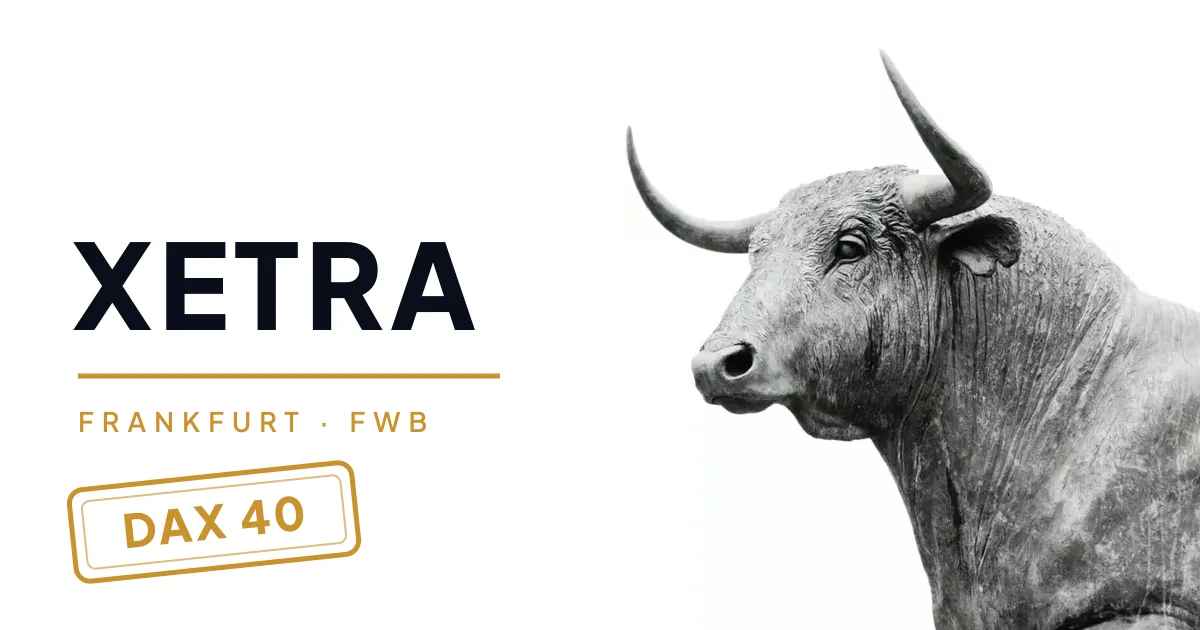 A bull sculpture as the symbol of the Frankfurt exchange