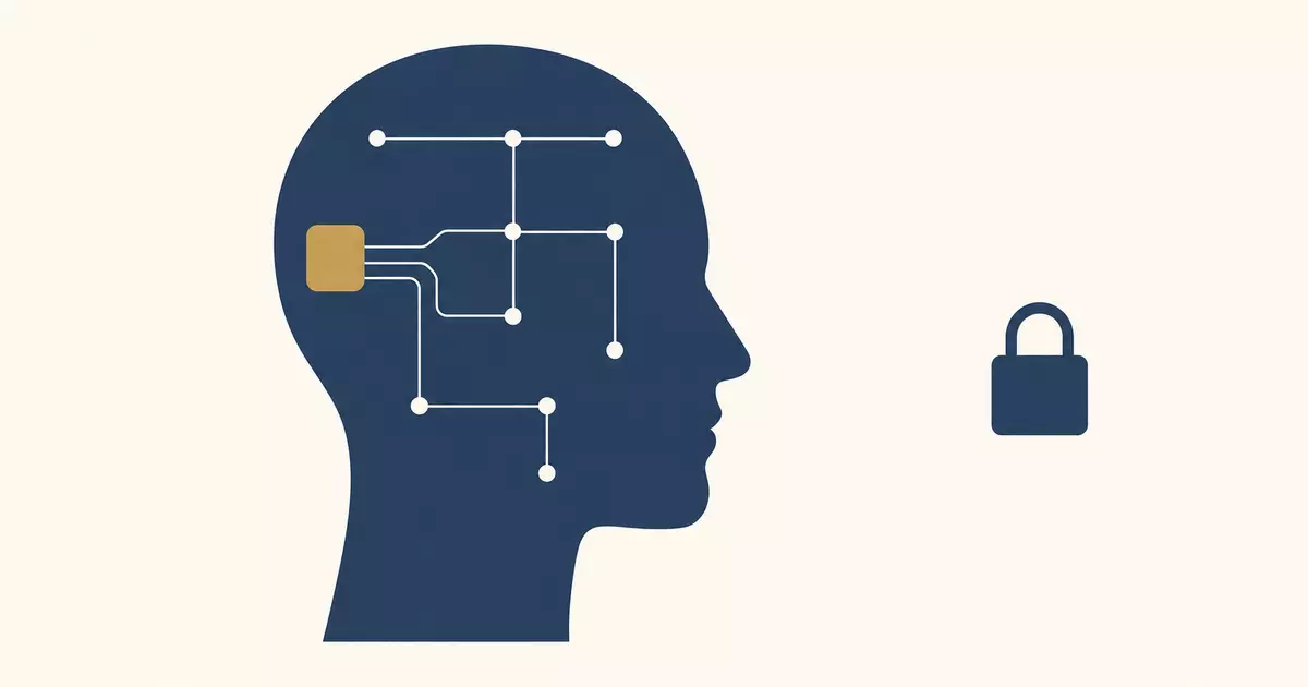 Interfaz cerebro computadora y gráfico de cotizaciones en una pantalla