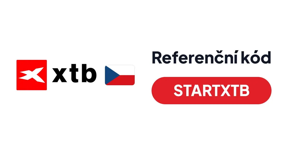 Logo XTB a referenční kód STARTXTB