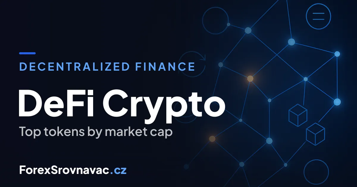DeFi kryptoměny — přední tokeny decentralizovaných financí