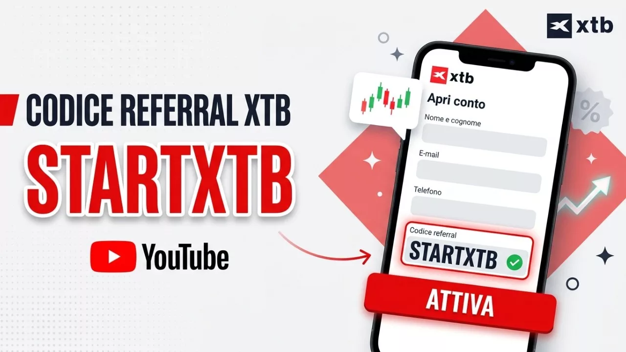 Codice referral XTB STARTXTB – video tutorial
