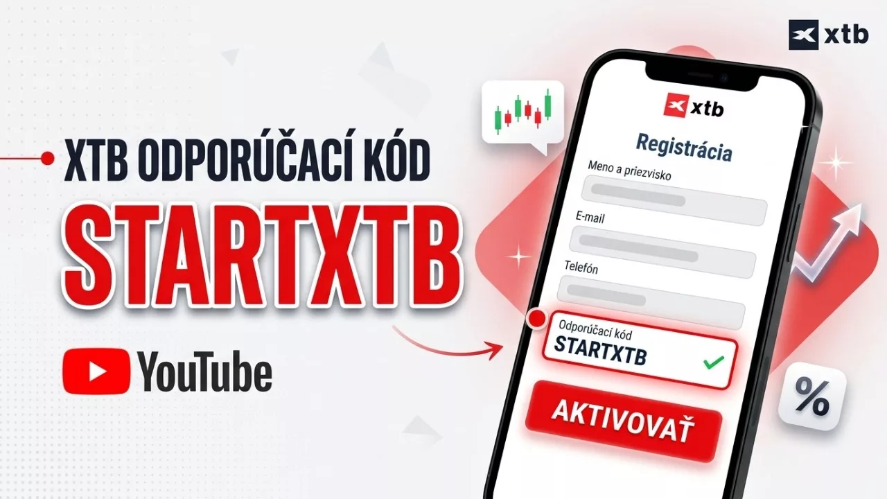 XTB odporúčací kód – návod, kam zadať STARTXTB
