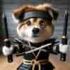 Dog Wif Nunchucks (NINJA) logo