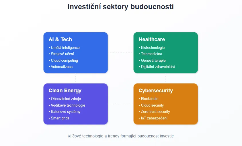 Perspektivní investiční sektory budoucnosti a jejich klíčové technologie