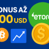 Získejte až 10 000 Kč: Bonus pro Akcie, ETF i krypto u eToro