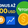 Akcie i kryptoměny zdarma u eToro: Bonus za registraci až 500 USD