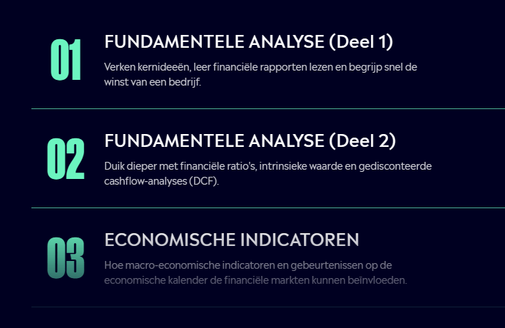 Voorbeeld van de eToro tradingcursus