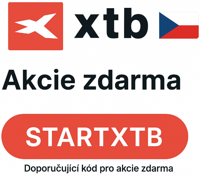 Doporučující kód pro akcie zdarma u XTB