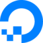 The company logo of DigitalOcean